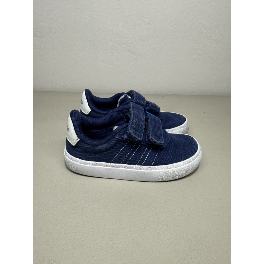 Adidas VULCRAID3R Unisex Kids Blue/ White Skateboarding Sneakers Sz 7